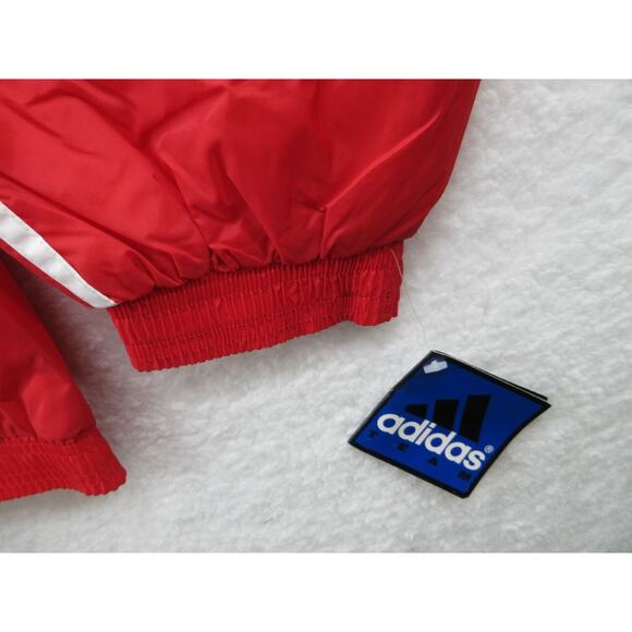 NWT Vtg Y2K 90s ADIDAS TEAM Jefferson Soccer Men XL Nylon Lined Full Zip Jacket - Picture 5 of 12